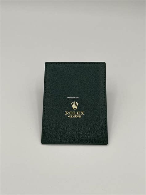 rolex porta garanzia 01014034|Rolex porta garanzia warranty holder verde green pelle for $44 .